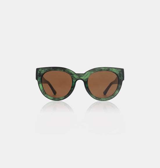 A.kjaerbede Accessories A.Kjaerbede Lily Sunglasses Green Marble Transparent