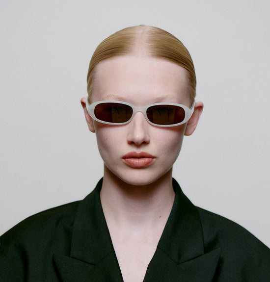A.Kjaerbede Macy Sunglasses Cream Bone
