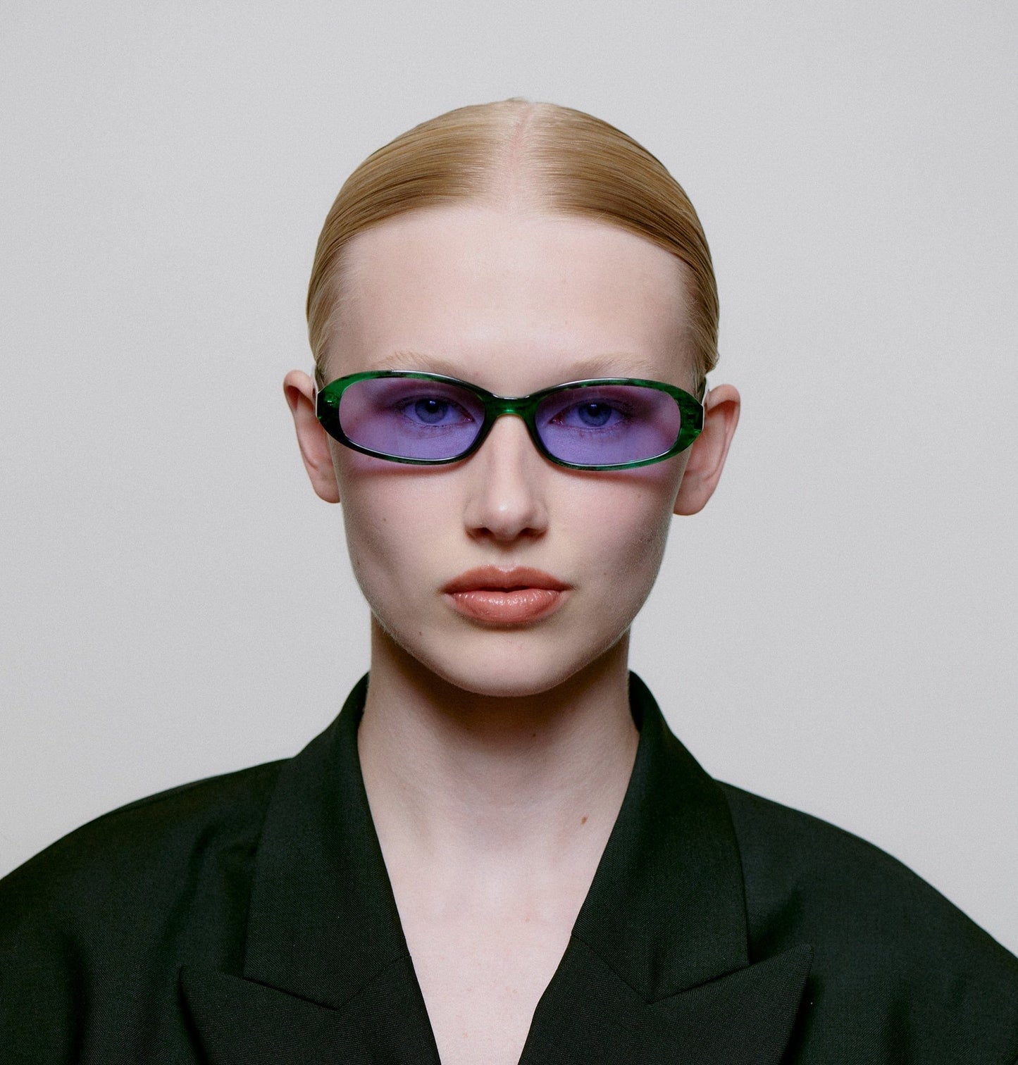 A.Kjaerbede Macy Sunglasses Green Marble Transparent