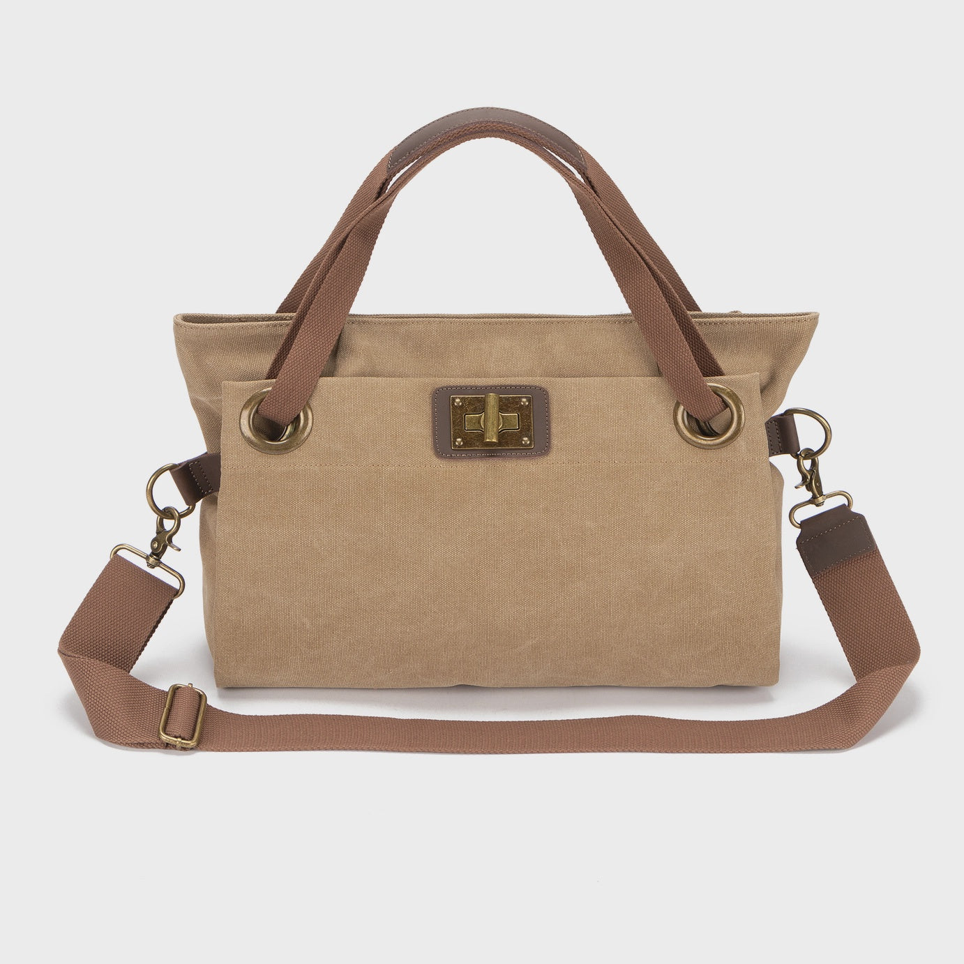 Zede Pont-Des-Arts Medium Bag Beige Khaki