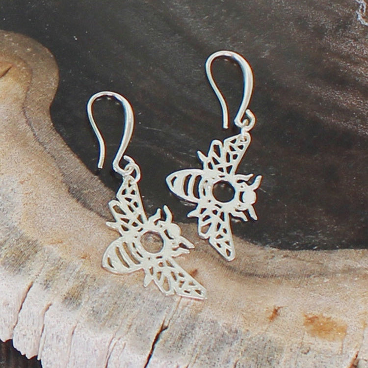 Suzie Blue Bee Charm Earrings