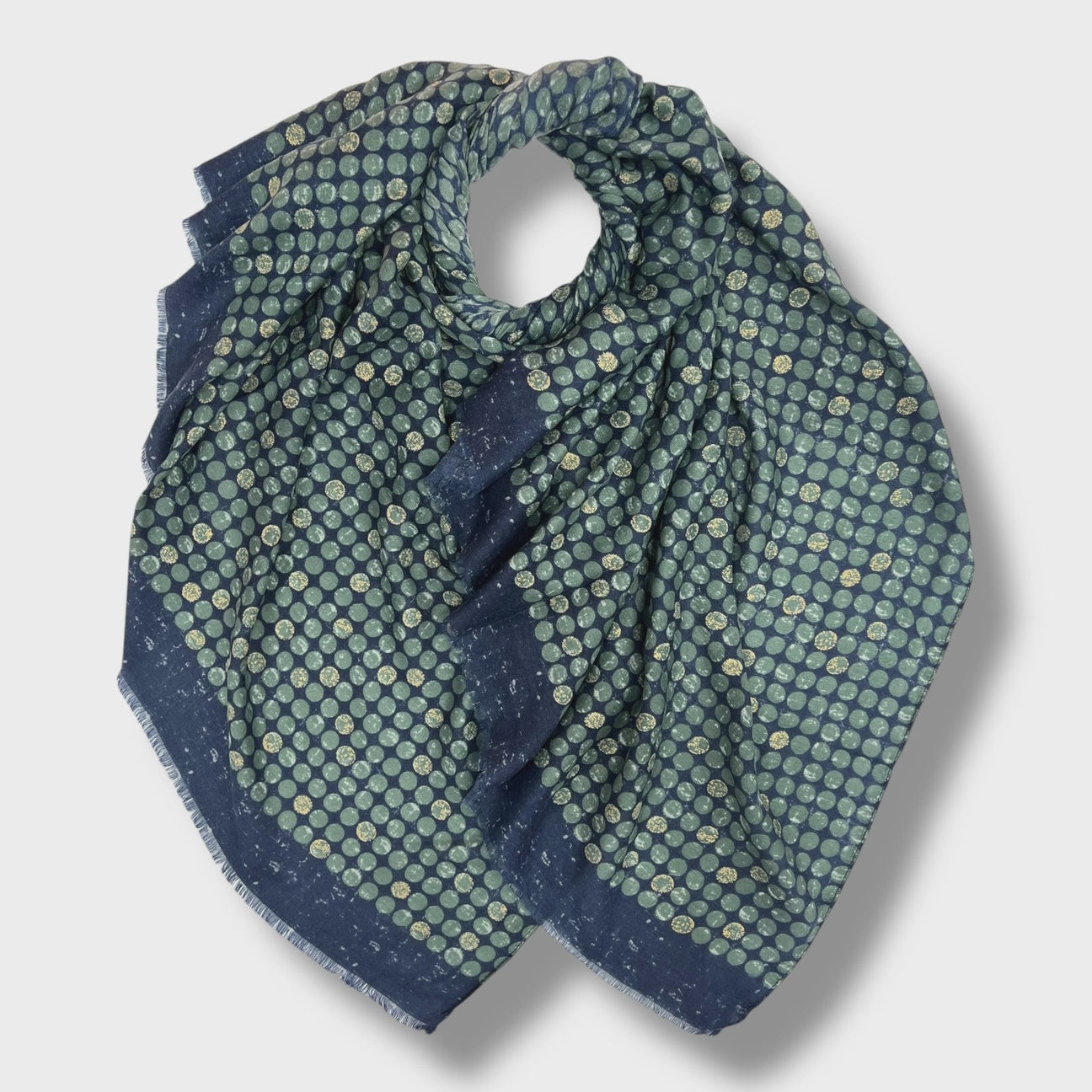 Sequins Pattern Scarf Teal