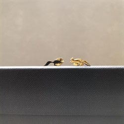 Atelier Piou Piou Jewellery Squirrel Stud Earrings Gold