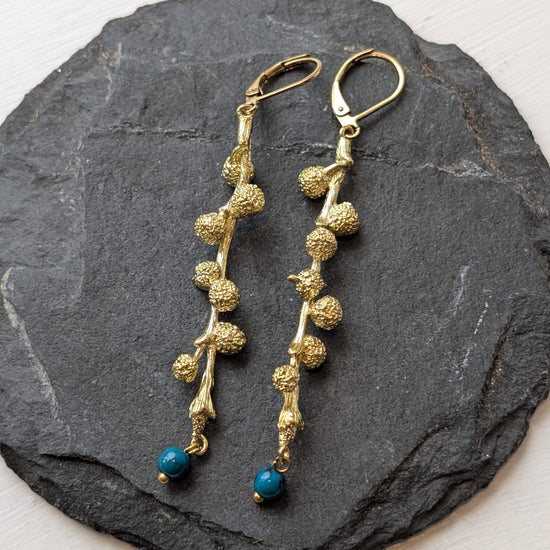 Atelier Piou Piou Jewellery Twig Forest Earrings Gold