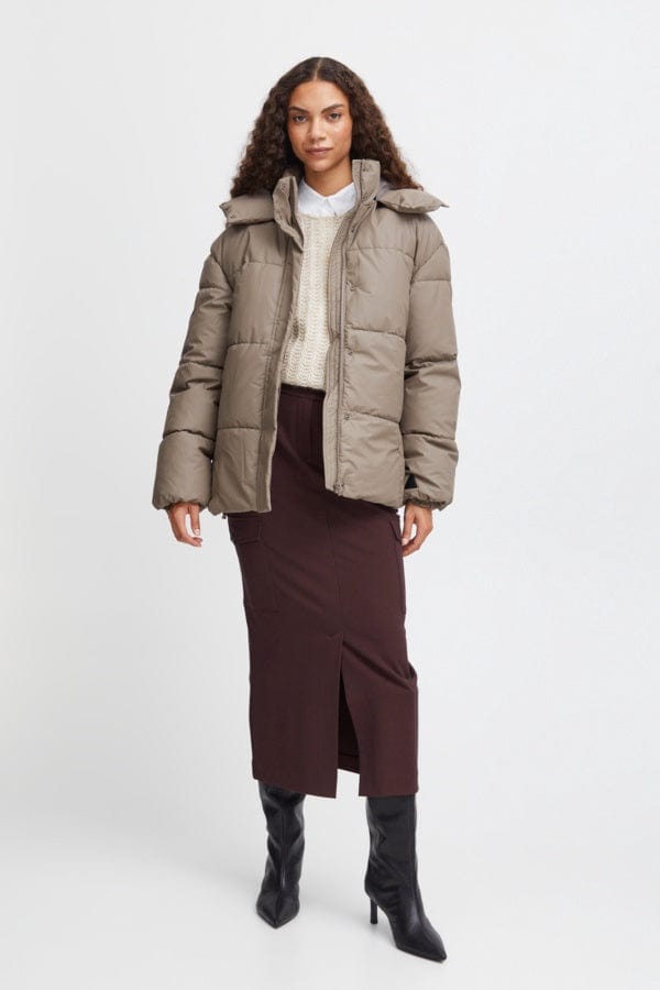 B.Young Fashion b.young Byazua Puffer Jacket Walnut