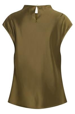 B.Young Fashion b.young Byesto Satin Top Fir Green