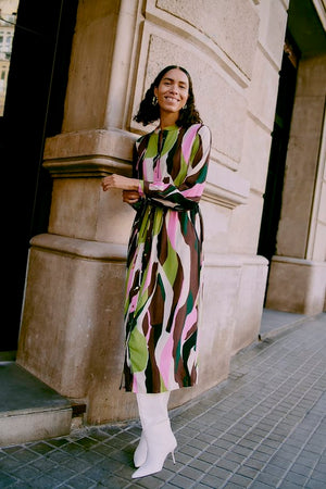 B.Young Fashion b.young Hisia Long Dress Guacamole