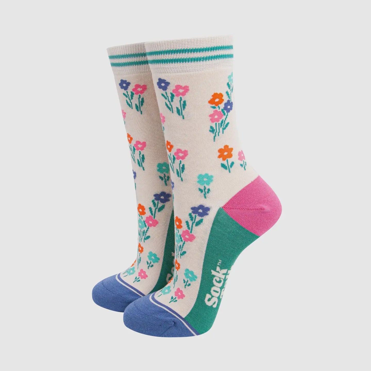 Sock Talk Wildflowers Bamboo Socks - Precious Sparkle