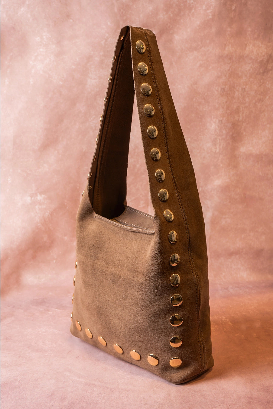 Cherry Paris Alexane Suede Bag Taupe