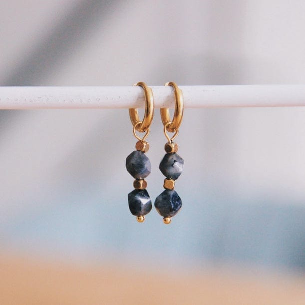 Bazou Jewellery Bazou Anthracite Stone Earrings