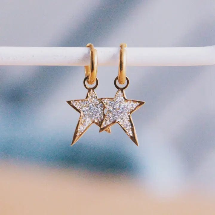 Bazou Jewellery Bazou Silver/Gold Rockstar Earrings