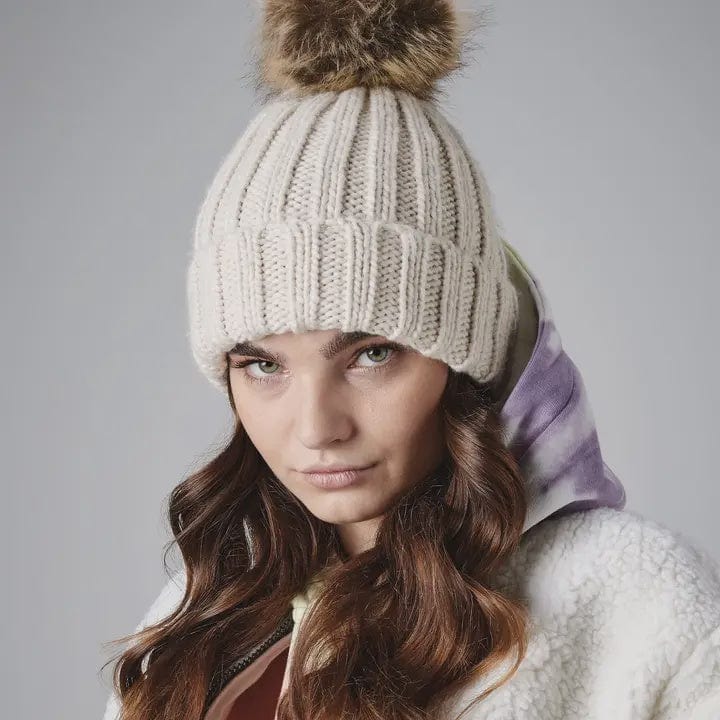 Beechfield Accessories Beechfield Bobble Hat Mustard