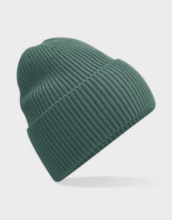 Beechfield Accessories Beechfield Oversized Beanie Hat Marine Green