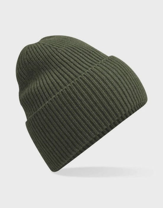 Beechfield Accessories Beechfield Oversized Beanie Hat Olive