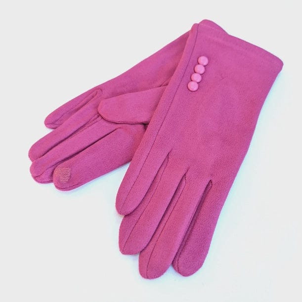 Black Ginger Accessories Black Ginger Pink Gloves