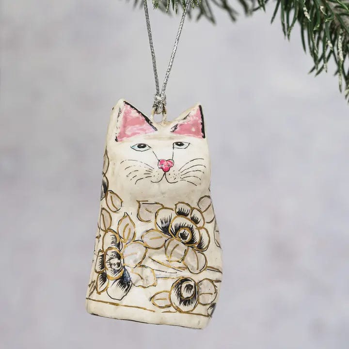 Bollywood Christmas Homewares Bollywood Grey Floral Cat