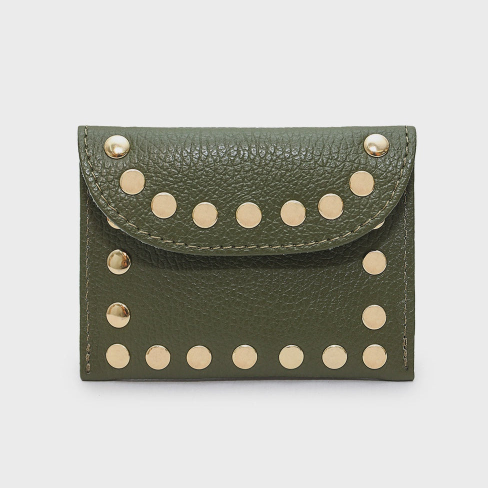 Cherry Paris Leina Leather Purse Khaki