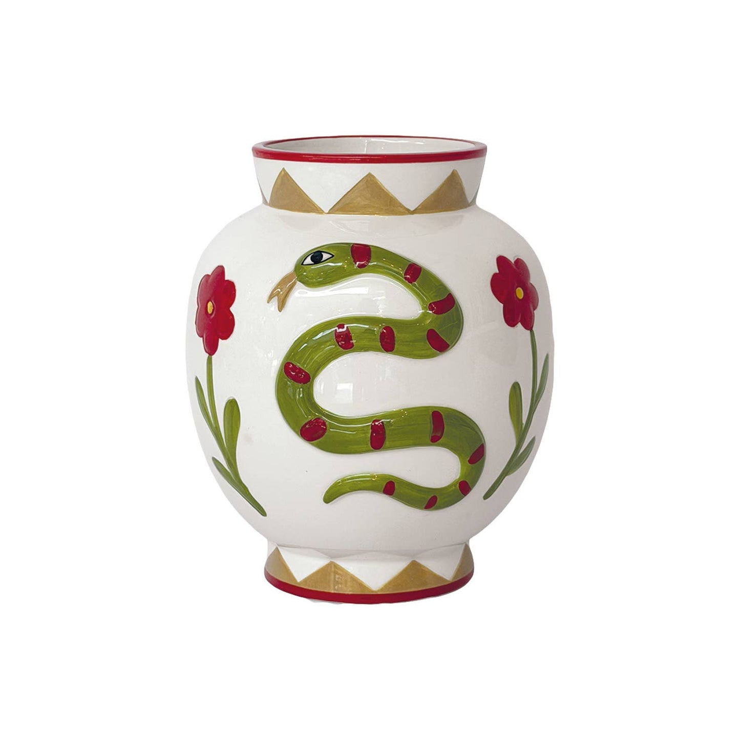 Large Brown Snake Vase