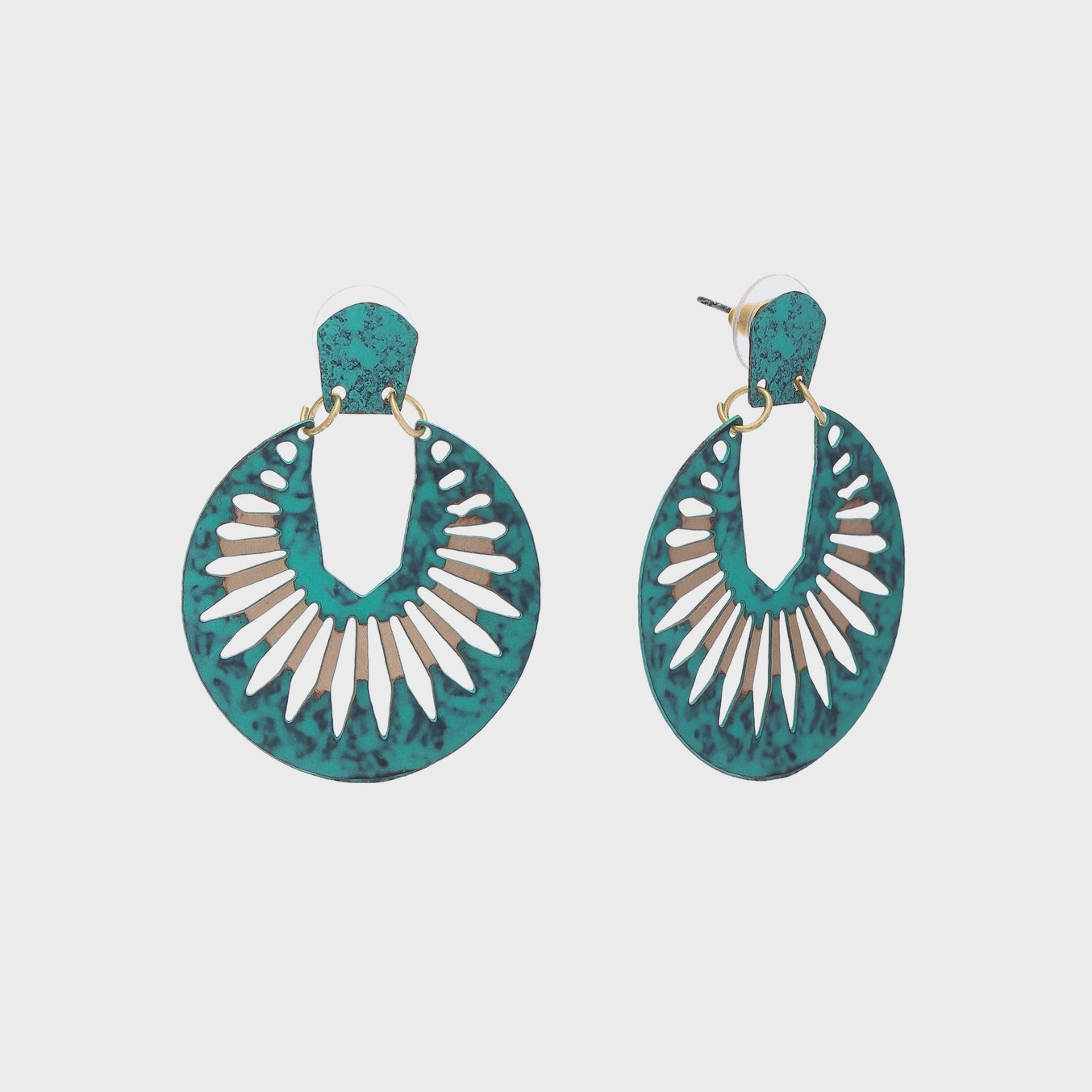 Naazia Earrings Green - Precious Sparkle