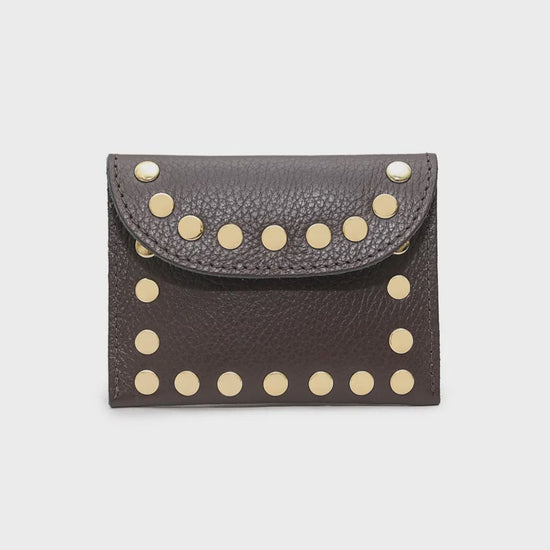 Cherry Paris Leina Leather Purse Chocolate