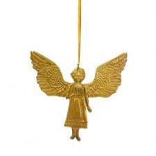 De Weldaad Homewares Angel Gold Metal Ornament