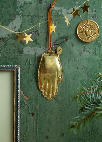 De Weldaad Homewares Hand Gold Metal Ornament