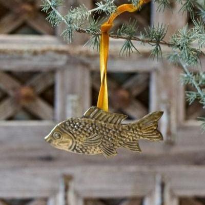 De Weldaad Homewares Koi Fish Gold Metal Ornament