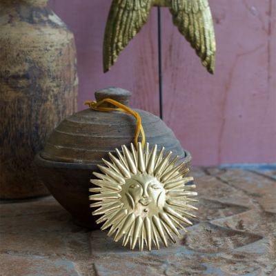 De Weldaad Homewares Sun Gold Metal Ornament