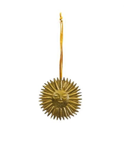 De Weldaad Homewares Sun Gold Metal Ornament