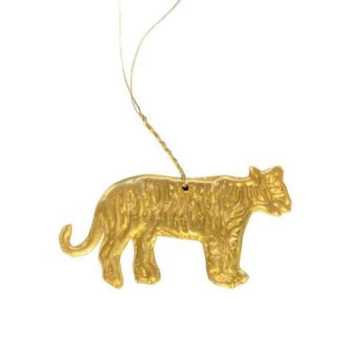 De Weldaad Homewares Tiger Gold Metal Ornament