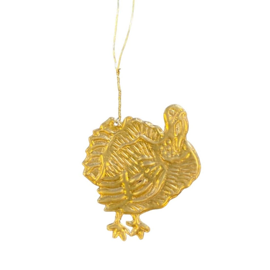 De Weldaad Homewares Turkey Gold Metal Ornament