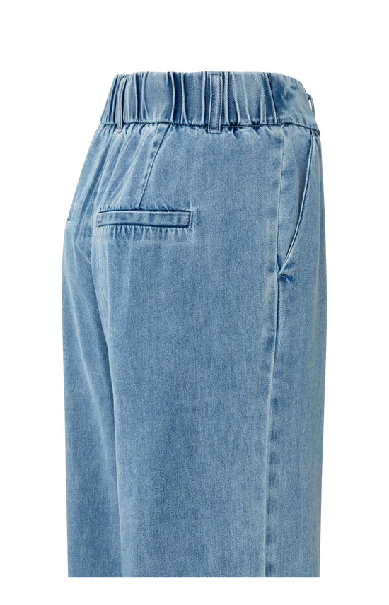 YAYA Denim Trousers with Turn-Ups