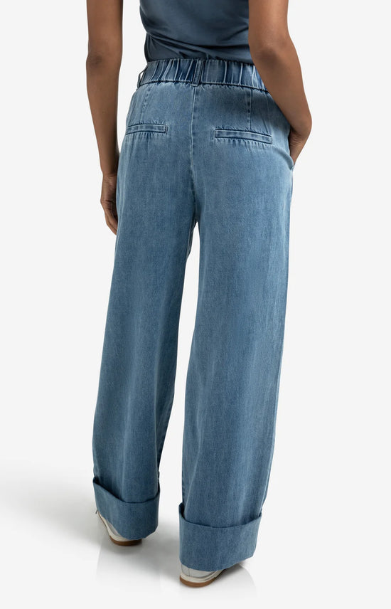 YAYA Denim Trousers with Turn-Ups