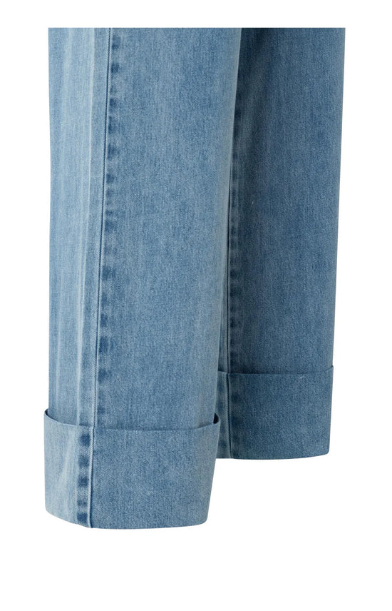 YAYA Denim Trousers with Turn-Ups