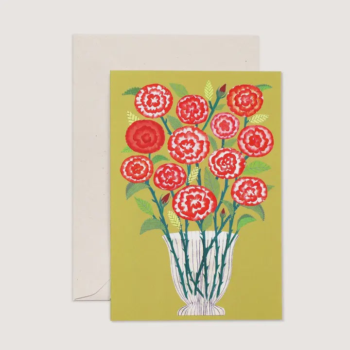 Valentines Card A Dozen Red Roses On Yellow - Precious Sparkle