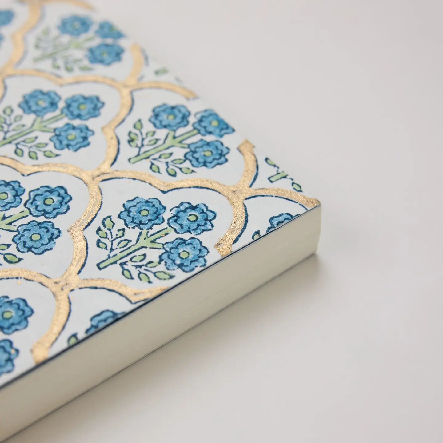 Paper Mirchi A5 Ruled Notebook- Trellis Indigo - Precious Sparkle