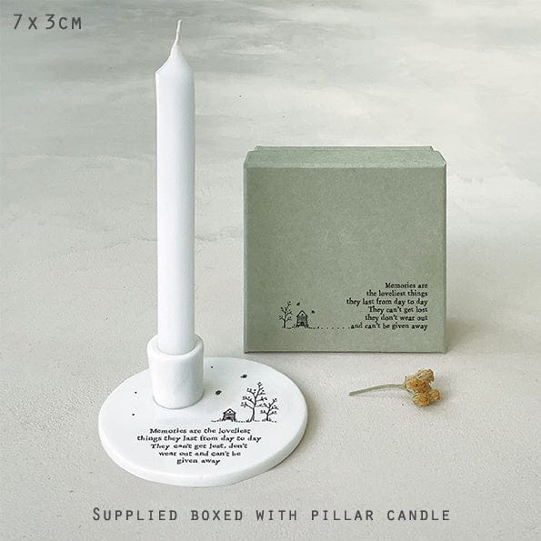 East of India Gifts East of India Candle Holder Memories Are The Loveliest