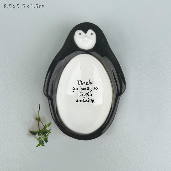 East of India Homewares East of India Flat Dish Penguin
