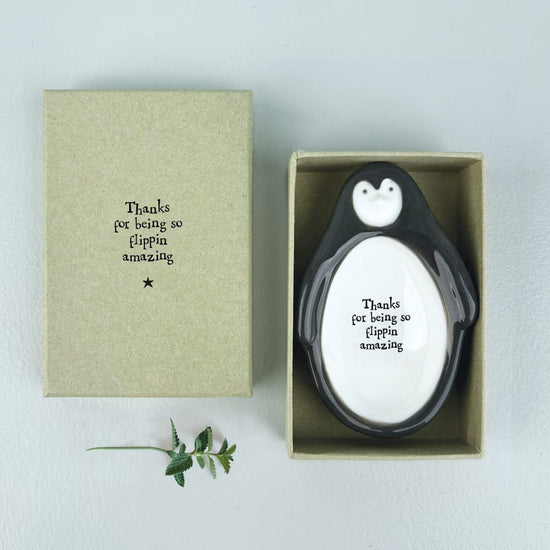 East of India Homewares East of India Flat Dish Penguin