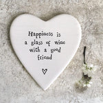 East of India Homewares East of India Happiness Wine Friend Coaster