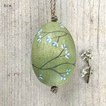 East of India Homewares East of India painted egg- Moss green