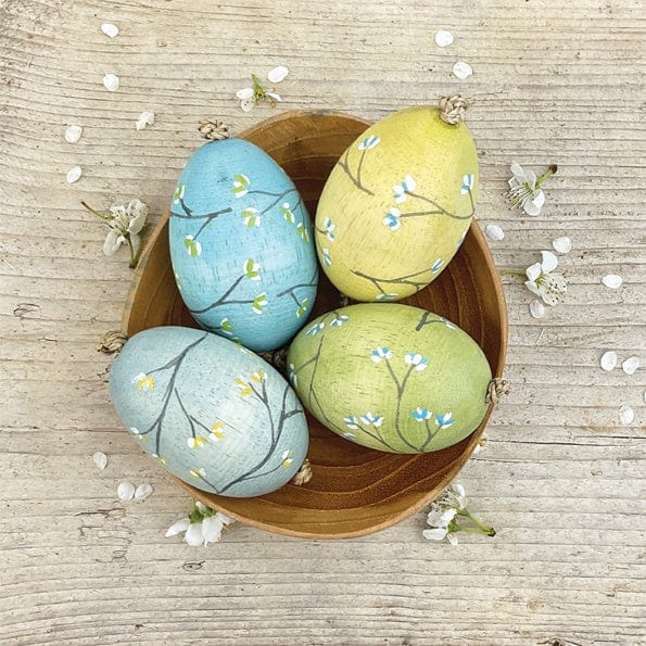 East of India Homewares East of India painted egg- Moss green