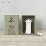 East of India Homewares East of India Tall Matchbox Pig