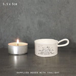 East of India Homewares East of India Tea Light Holder Beware of the Dog