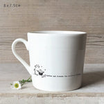 East of India Homewares East of India Wobbly Mug- Coffee and friends
