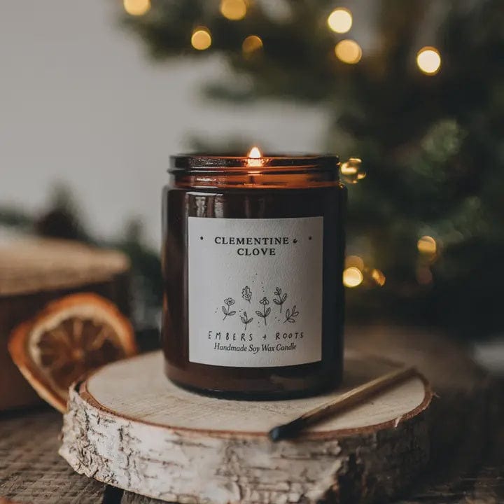 Embers & Roots Homewares Clementine & Clove Soy Candle