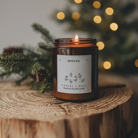 Embers & Roots Homewares Spruce Christmas Tree Soy Candle