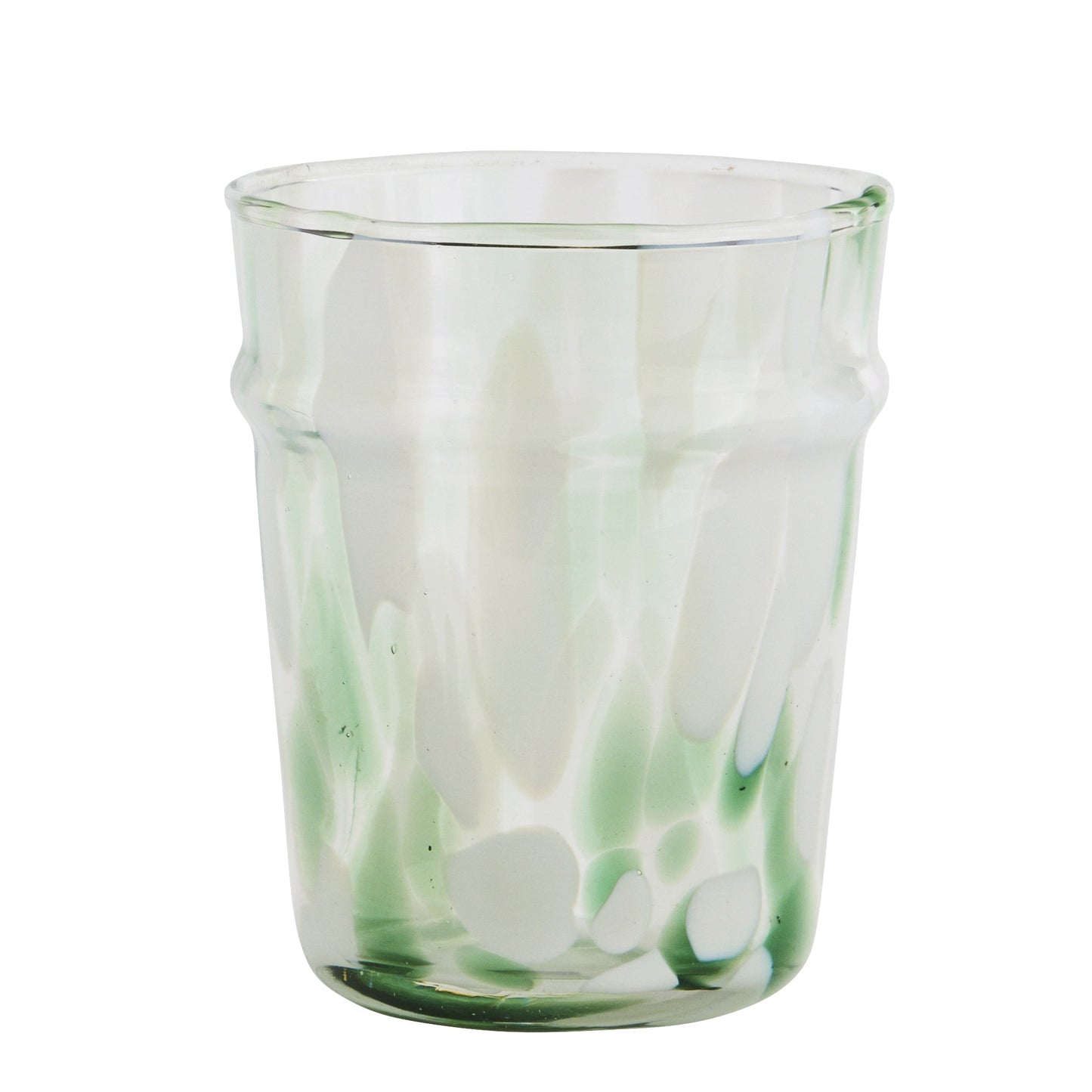 Madam Stoltz Green Coloured Drinking Glass - Precious Sparkle
