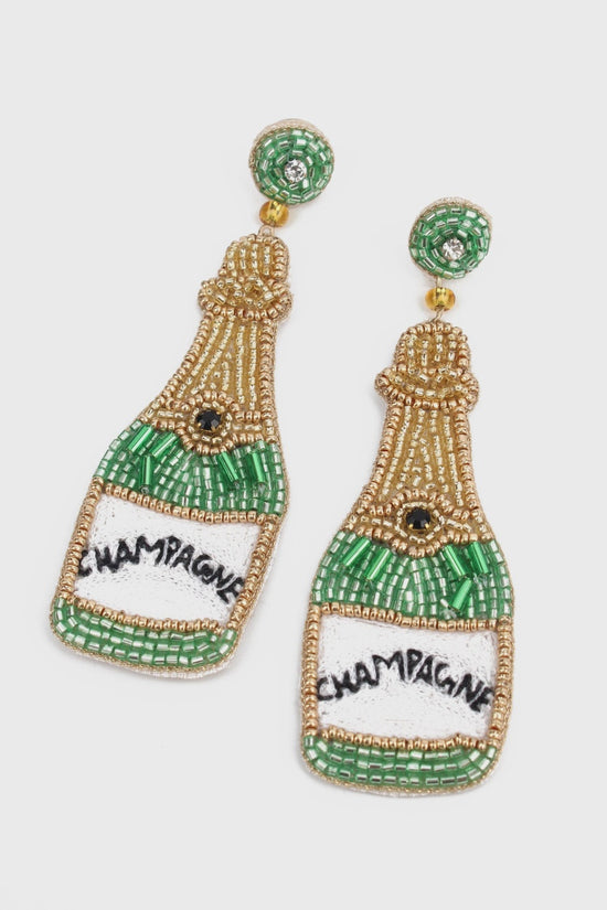 My Doris Champagne Bottle Earrings