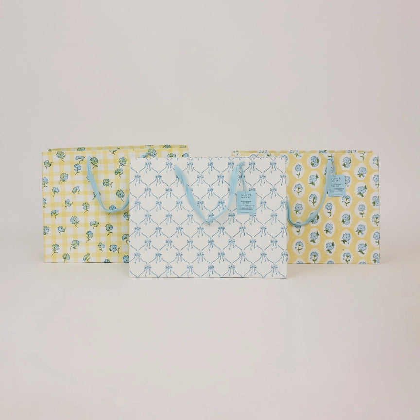 Paper Mirchi Hand Block Printed Gift Bags (Large) Alaska - Precious Sparkle